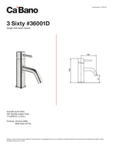 SIngle hole basin faucet