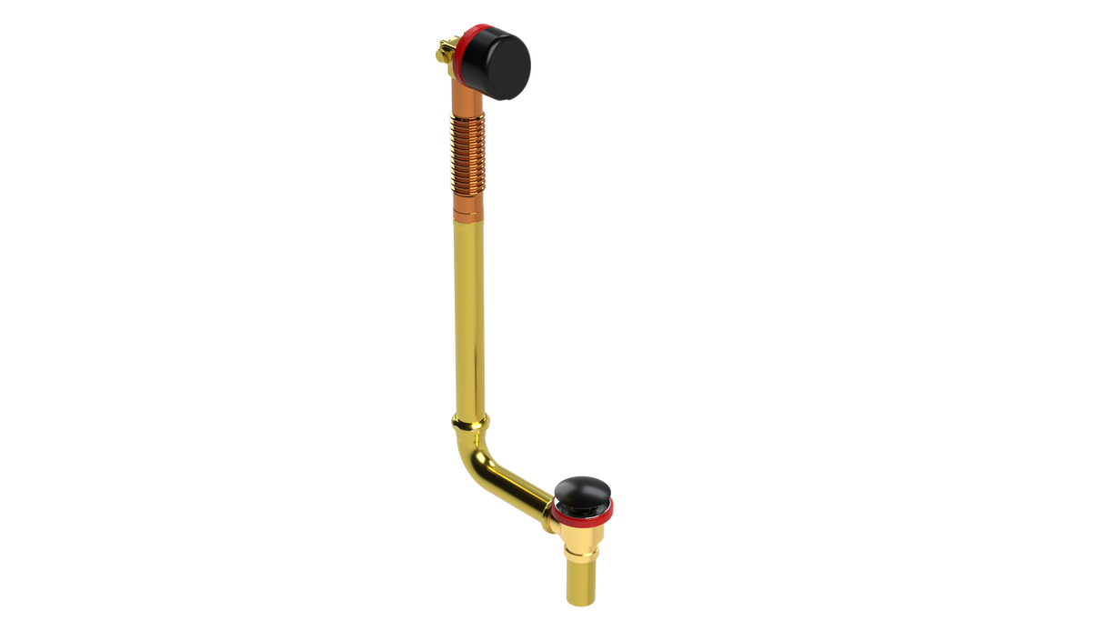 BRASS DIRECT FILL&DRAIN™ WASTE & OVERFLOW CLICKER® EXTENDED (360D-5FDQ-20MBL)