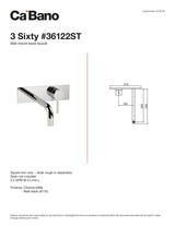 Wall mount basin faucet