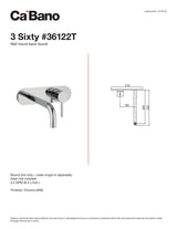 Wall mount basin faucet