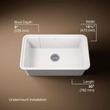 Audrine™ by Studio McGee 30" undermount single-bowl workstation kitchen sink
