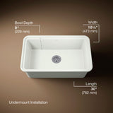 Audrine™ by Studio McGee 30" undermount single-bowl workstation kitchen sink