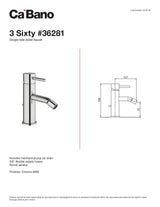 SIngle hole basin faucet
