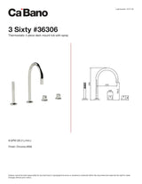 Thermostatic 4 piece deck mount tub with hand shower