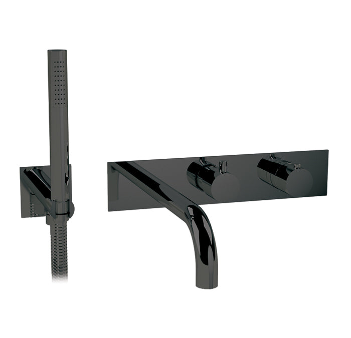 3/4" thermostatic wall mount tub fller with hand shower - TRIM ONLY