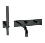 3/4" thermostatic wall mount tub fller with hand shower - TRIM ONLY