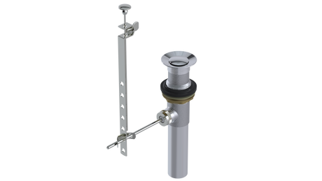 3 piece 1-1/4” Lav Drain w/ Mechanical Pop-up without Overflow (3636P-CP)