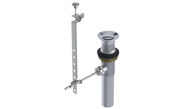 3 piece 1-1/4” Lav Drain w/ Mechanical Pop-up without Overflow (3636P-CP)