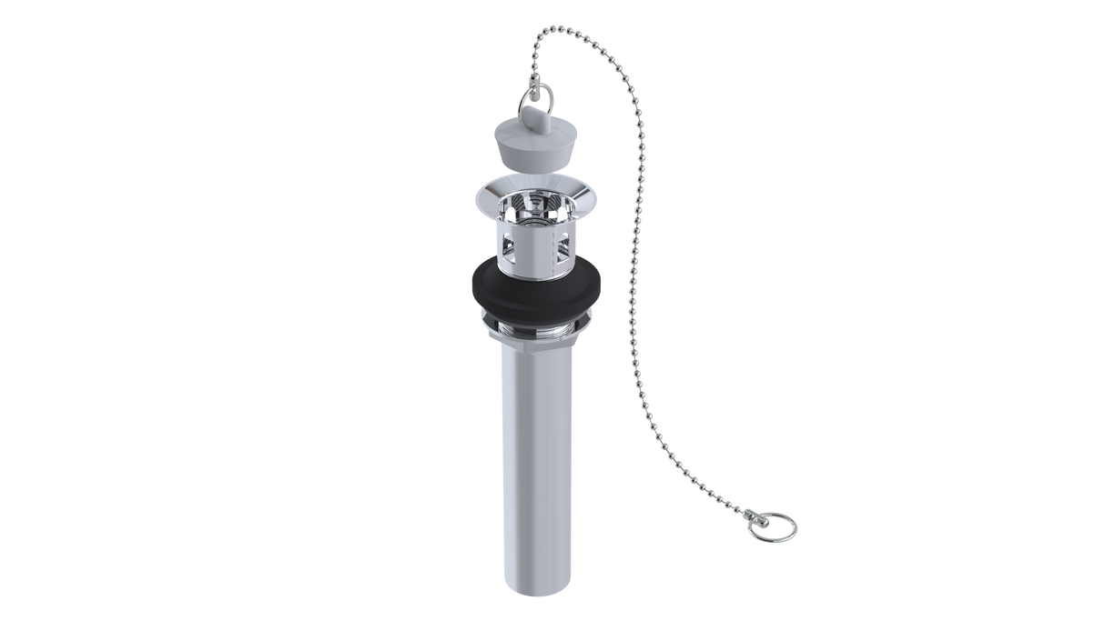 1 piece 1-1/4" Lav Drain w/ Plug & Chain (OK2324)