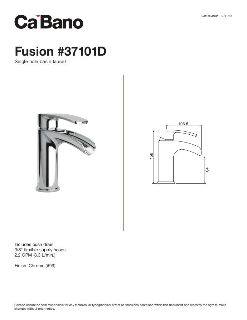 Single hole basin faucet