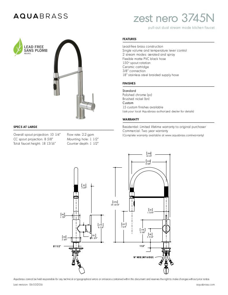 Pull-out dual stream mode kitchen faucet