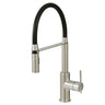 Pull-out dual stream mode kitchen faucet