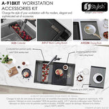 Workstation Black Accessories Kit For Versa Series A-918KIT