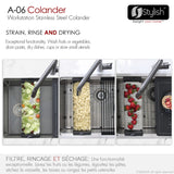 STYLISH Stainless Steel Workstation Colander
