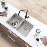 STYLISH 31 inch Double Bowl Undermount Stainless Steel Kitchen Sink