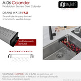 STYLISH Stainless Steel Workstation Colander