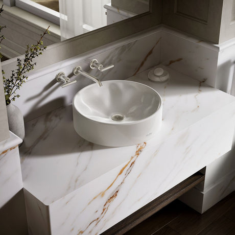 Rista® 16-1/4" round vessel bathroom sink, no overflow