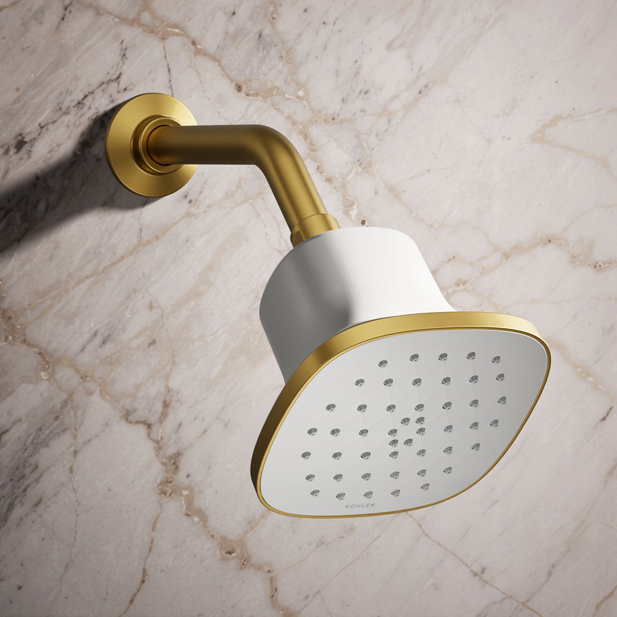 Cinq® Square single-function filtered showerhead, 2.5 gpm