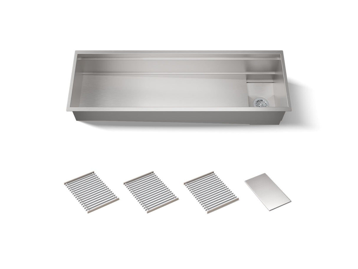 Synthos™ 57-3/4" undermount single-bowl kitchen sink
