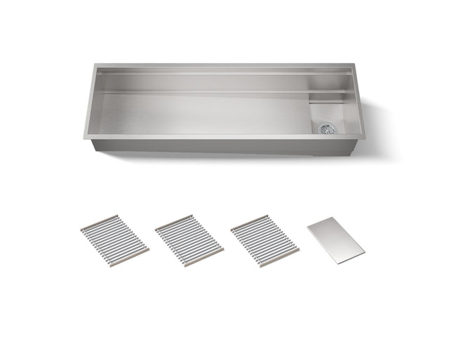 Synthos™ 57-3/4" undermount single-bowl kitchen sink