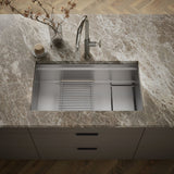 Synthos™ 33-3/4" undermount single-bowl kitchen sink