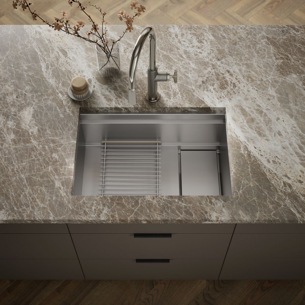Synthos™ 27-3/4" undermount single-bowl kitchen sink