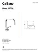 Razz single hole basin faucet