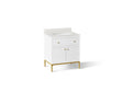 Calpa® 30" bathroom vanity cabinet with sink and quartz top