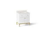 Calpa® 30" bathroom vanity cabinet with sink and quartz top