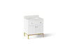 Calpa® 30" bathroom vanity cabinet with sink and quartz top