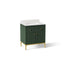 Calpa® 30" bathroom vanity cabinet with sink and quartz top