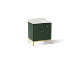 Calpa® 30" bathroom vanity cabinet with sink and quartz top