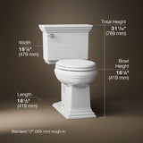 Memoirs® Stately Two-piece elongated toilet, 1.28 gpf