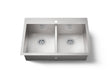 Vault™ 33" top-/undermount double-bowl kitchen sink