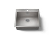 Vault™ 25" top-/undermount single-bowl kitchen sink