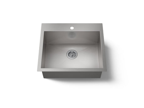 Vault™ 25" top-/undermount single-bowl kitchen sink