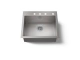 Vault™ 25" top-/undermount single-bowl kitchen sink