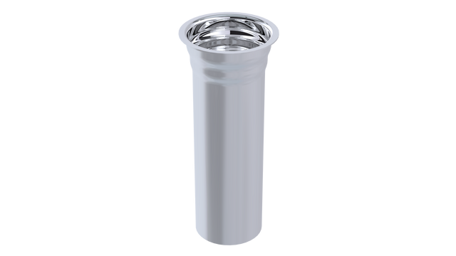 4" 1-1/4" Reducing Sink Tailpiece - 20GA (3822-4CP)