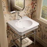 Claude™ by Studio McGee 24" rectangular pedestal/console table bathroom sink
