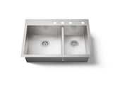 Vault™ 33" top-/undermount double-bowl kitchen sink