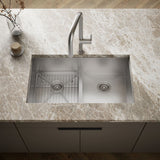 Vault™ Smart Divide® 33" top-/undermount double-bowl kitchen sink