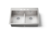 Vault™ Smart Divide® 33" top-/undermount double-bowl kitchen sink