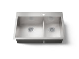 Vault™ Smart Divide® 33" top-/undermount double-bowl kitchen sink