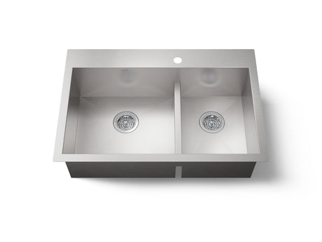 Vault™ Smart Divide® 33" top-/undermount double-bowl kitchen sink