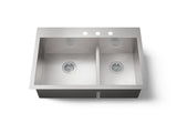 Vault™ Smart Divide® 33" top-/undermount double-bowl kitchen sink