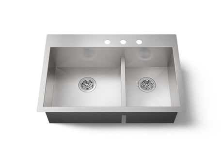 Vault™ Smart Divide® 33" top-/undermount double-bowl kitchen sink