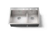 Vault™ Smart Divide® 33" top-/undermount double-bowl kitchen sink