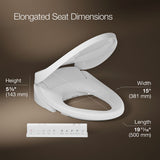 PureWash® E860 Dual-Wand Elongated bidet toilet seat with remote control