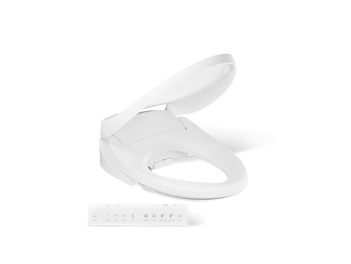 PureWash® E860 Dual-Wand Elongated bidet toilet seat with remote control