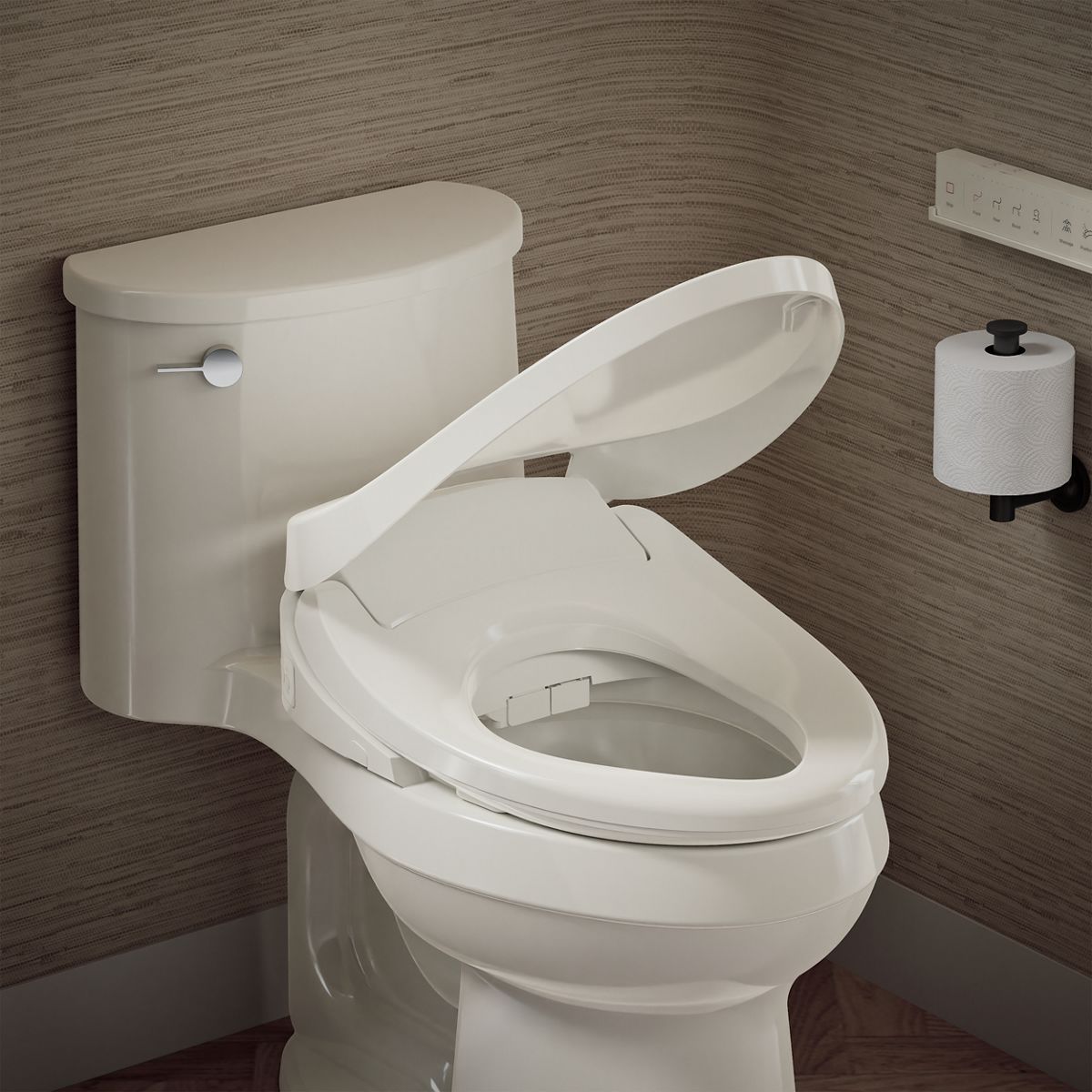 PureWash® E860 Dual-Wand Elongated bidet toilet seat with remote control